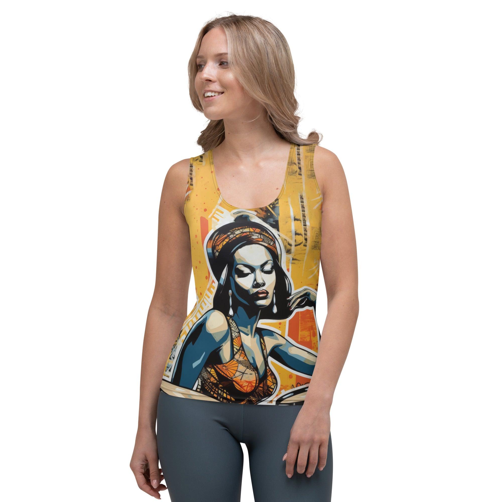 Empathy-Inducing Music Sublimation Tank Top Front View