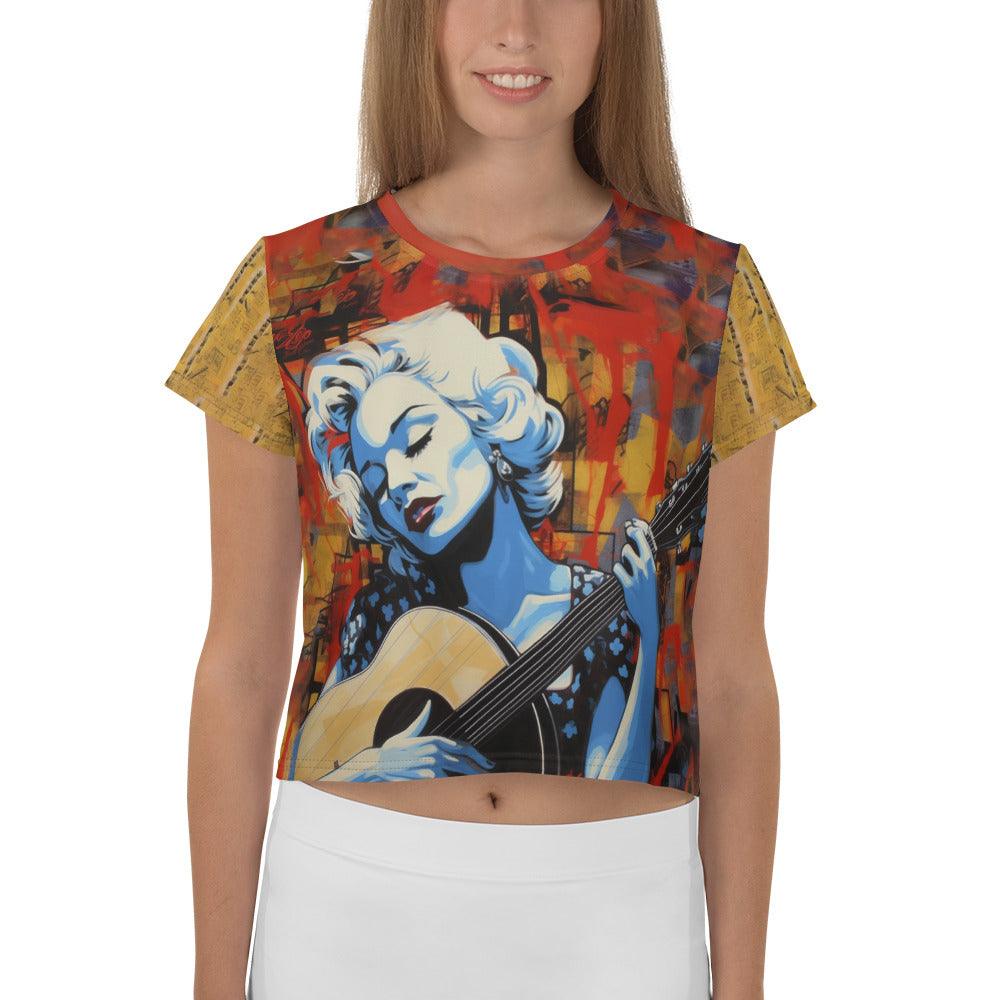 Music Ignites Our Passions Crop Tee Front View