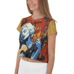 Trendy Music Lover's Crop Tee