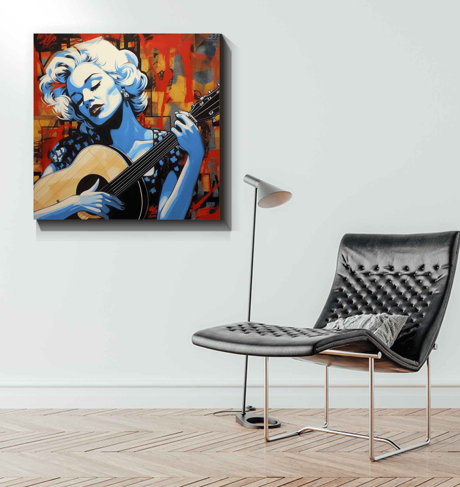 Music-themed wrapped canvas wall art.