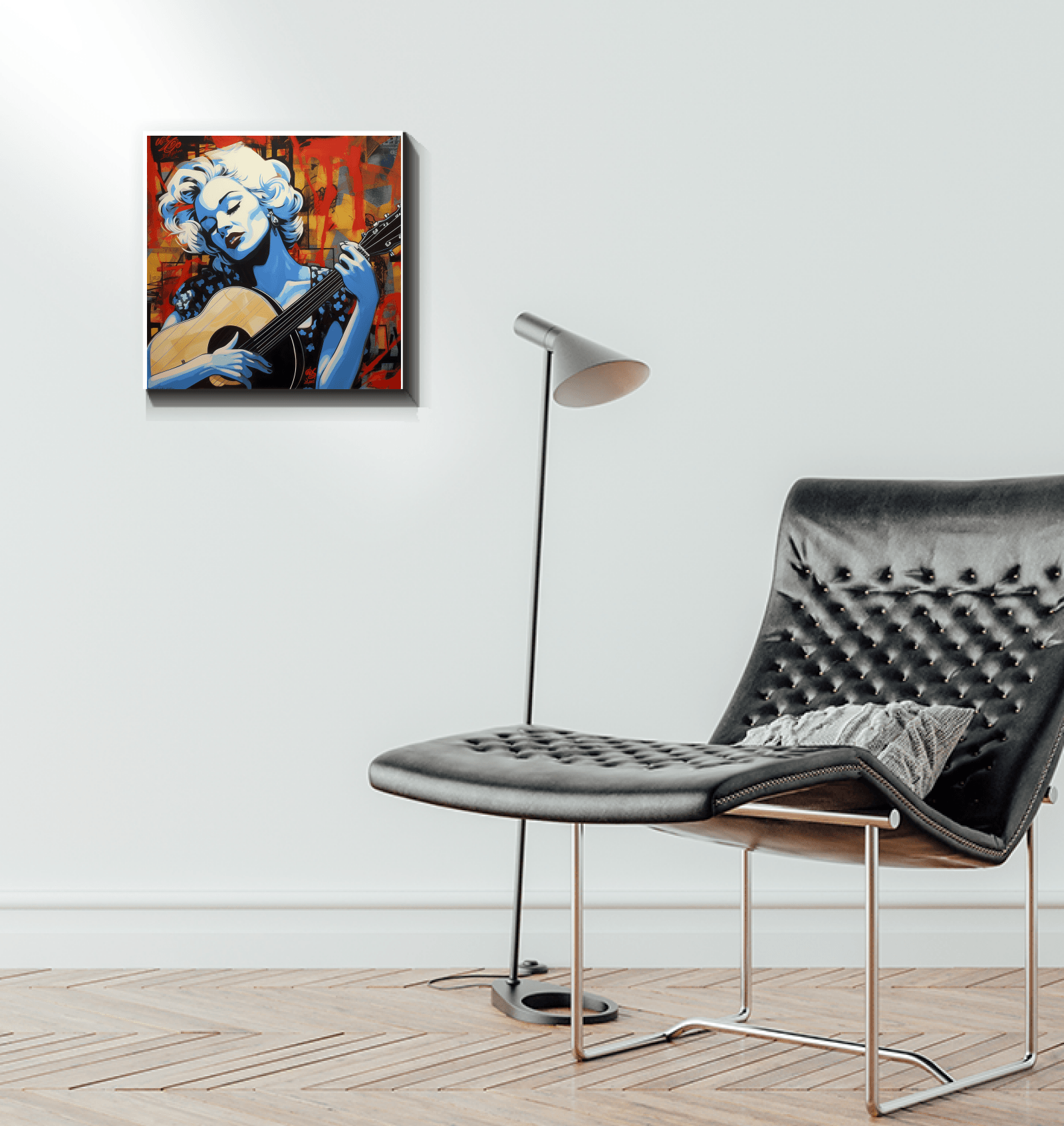 Exclusive music-inspired wrapped canvas artwork.