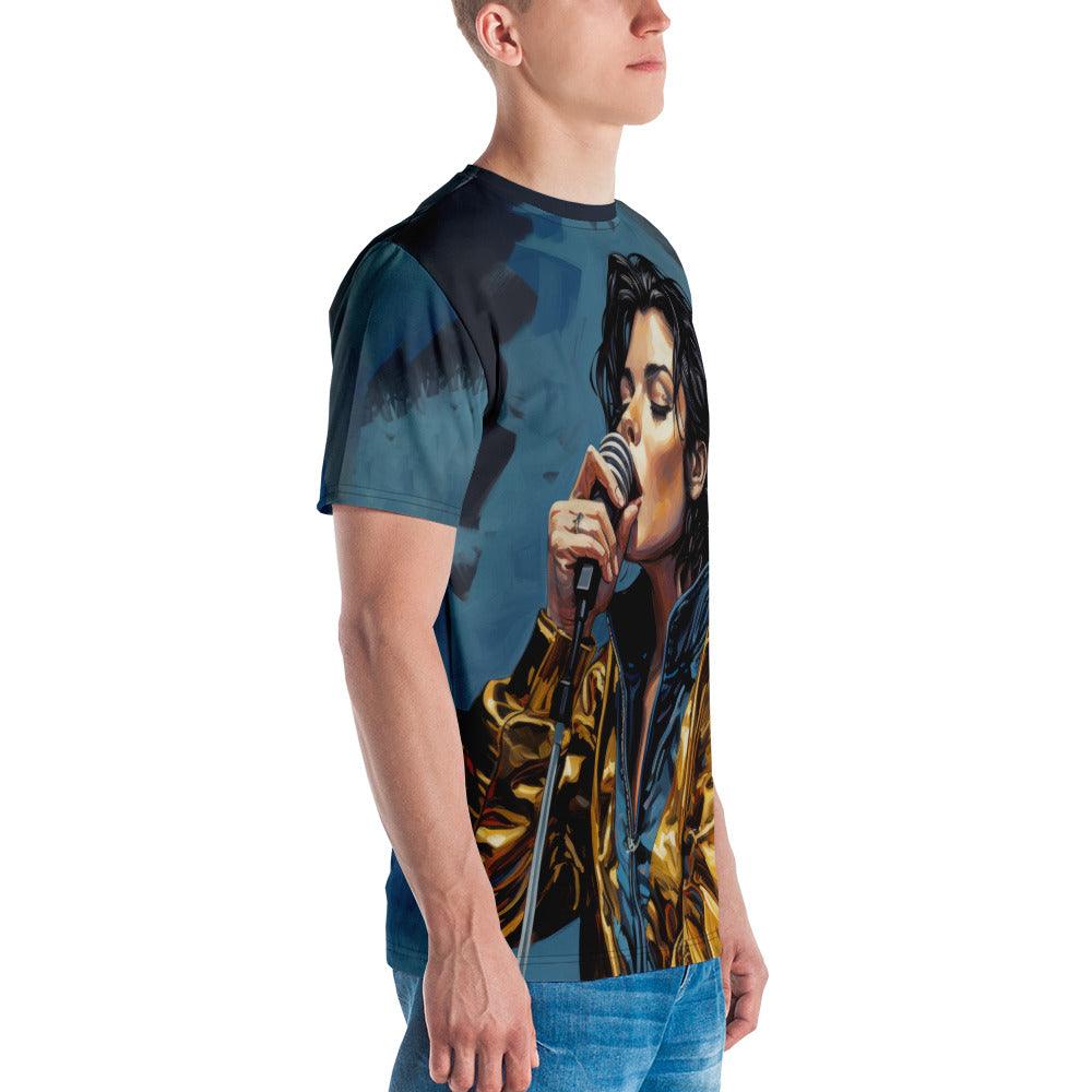 Men's T-Shirt with Inspiring Music Graphics