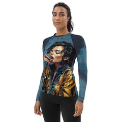 Music Inspires Greatness Women's Rash Guard - Beyond T-shirts