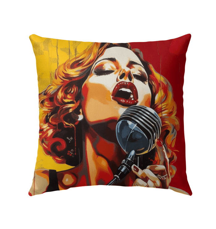 Music Is Universal Language Outdoor Pillow - Beyond T-shirts