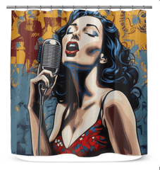 Music Speaks Truth Shower Curtain - Beyond T-shirts