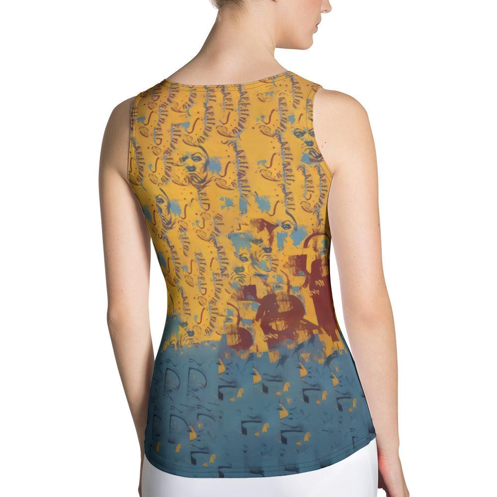 \Sublimation Cut & Sew Tank Top Side View