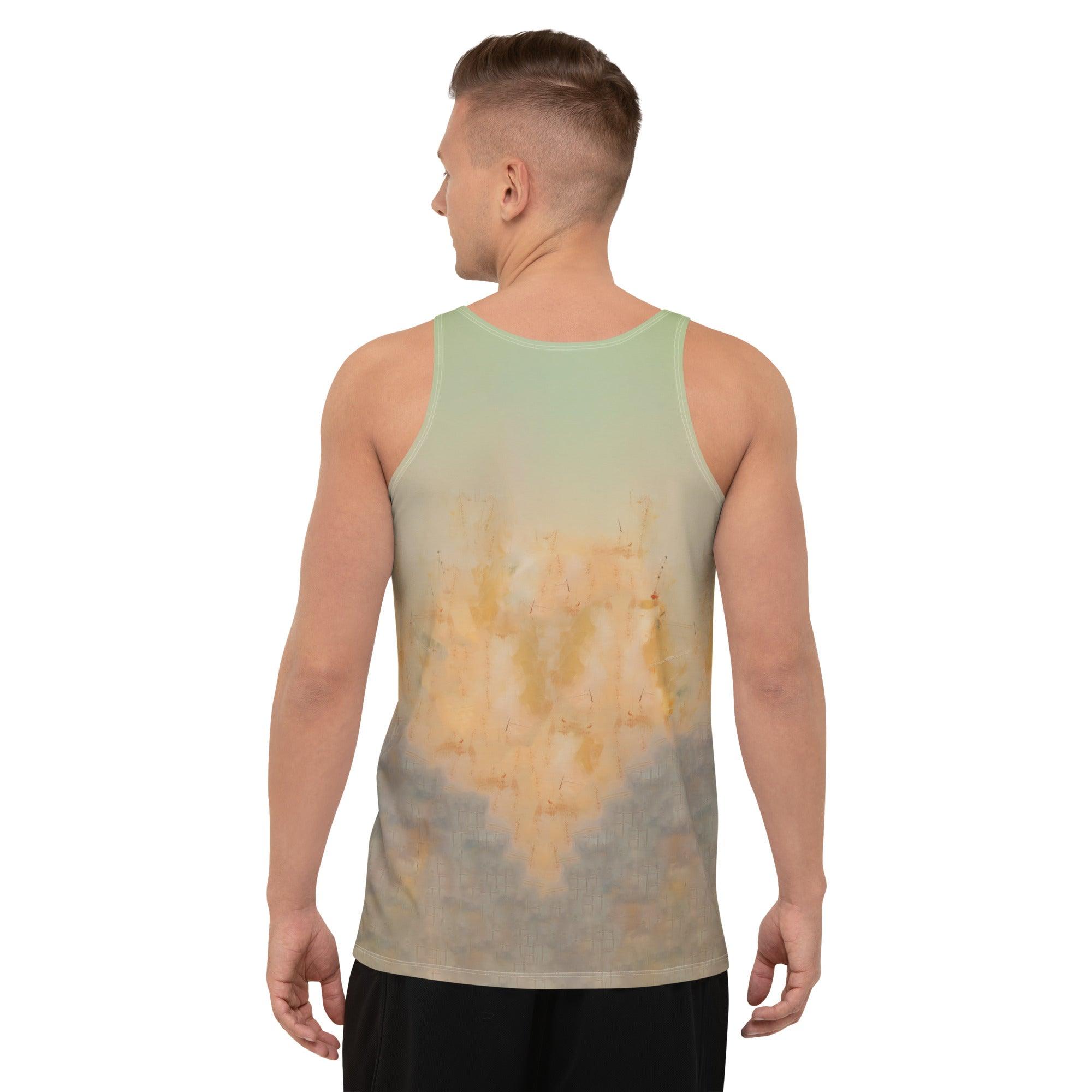 Back view of Musical Magic Men's Tank Top showcasing unique design.