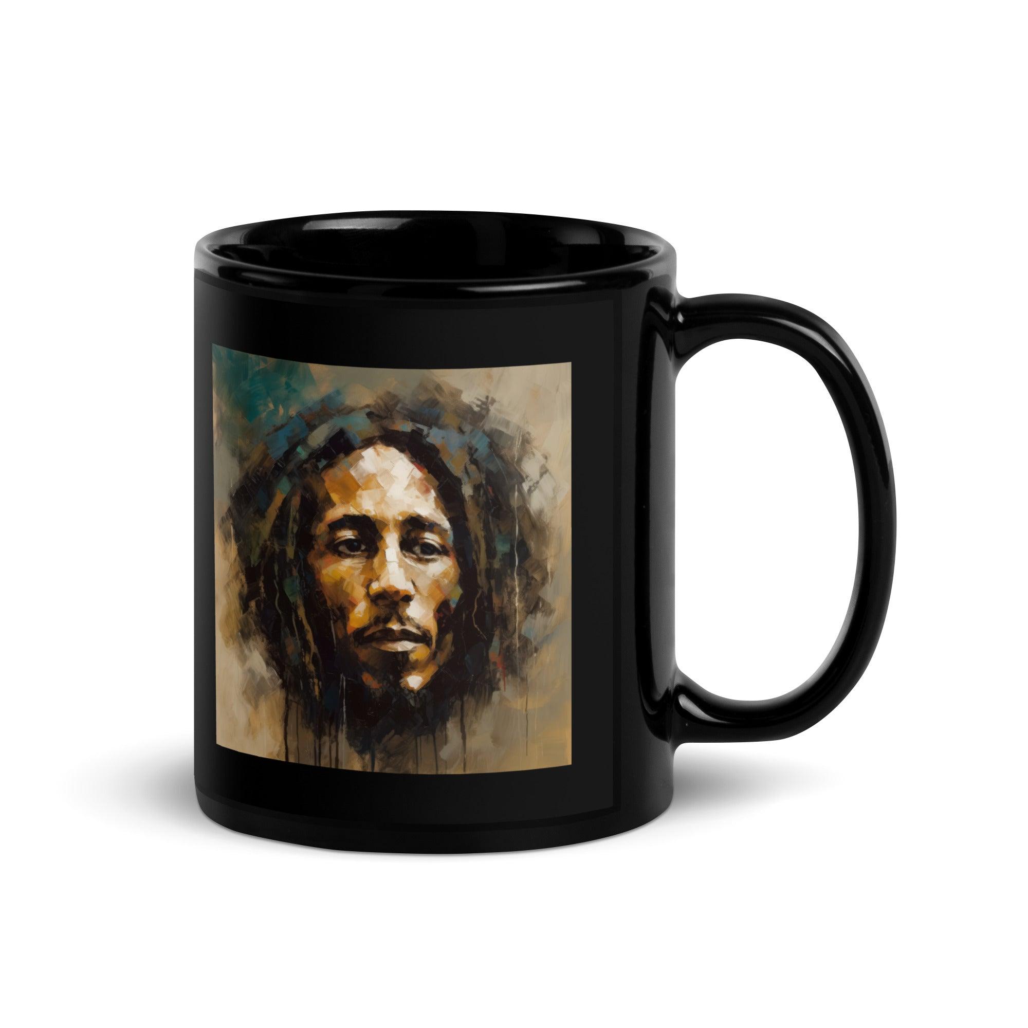 Musical Mosaic Black Glossy Mug - Beyond T-shirts