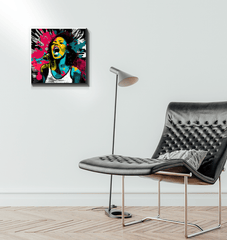 Musical rebellion personified wrapped canvas - Beyond T-shirts