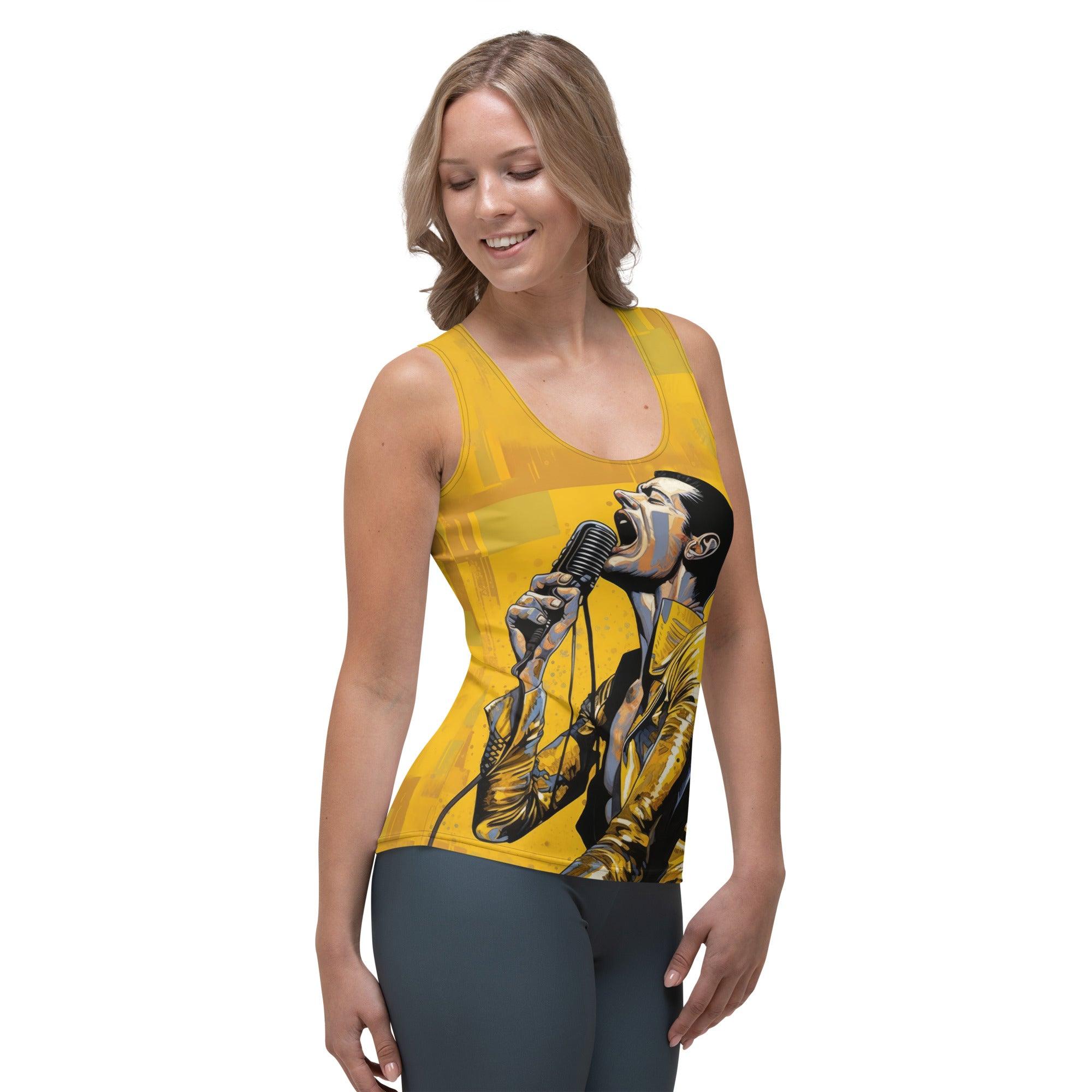 Musicians Awaken the Soul Sublimation Tank Top - Close-Up Detail