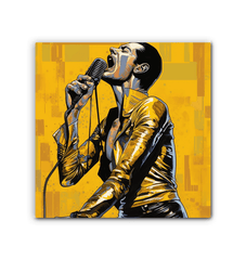 Home decor canvas print of soulful musicians.