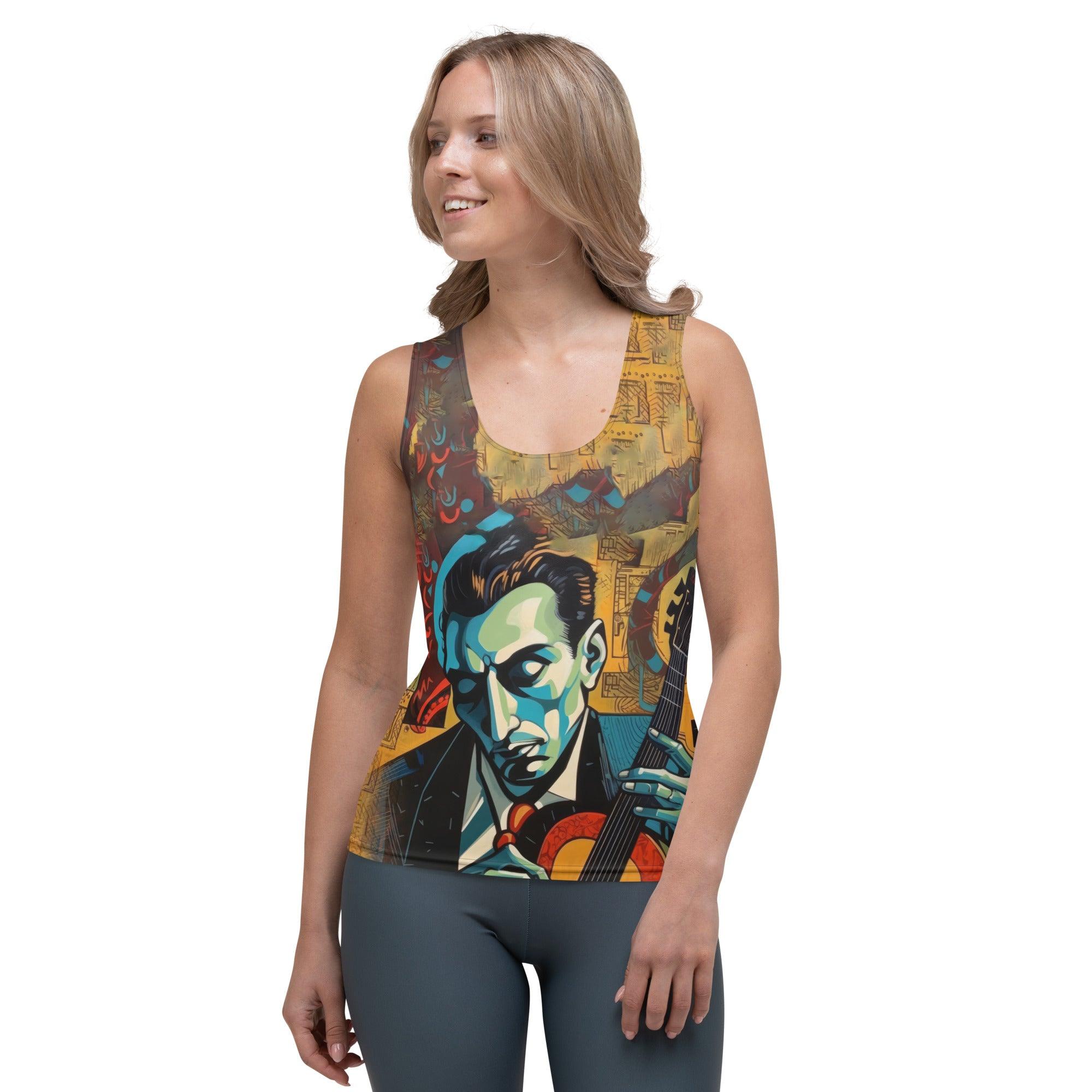 Musicians Create Magic Sublimation Tank Top - Back View