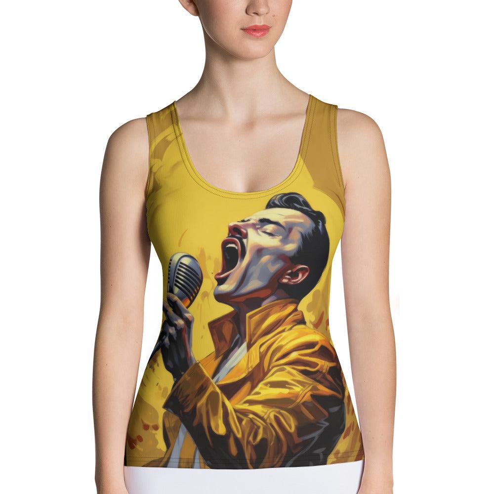 Musicians Inspire Sublimation Tank Top - Front View