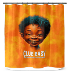 Mystic Charm shower curtain featuring mesmerizing eyes, perfect for a bathroom makeover.