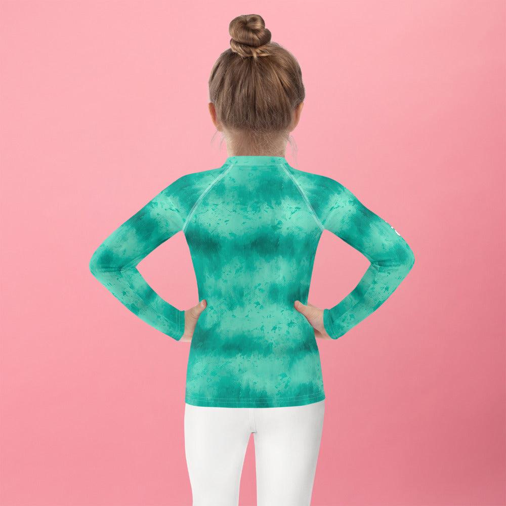 Durable Mystic Eyes of Fantasy Rash Guard for Children's Safety.