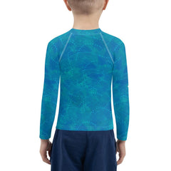 Mystic Pupils Delight Rash Guard on white background.