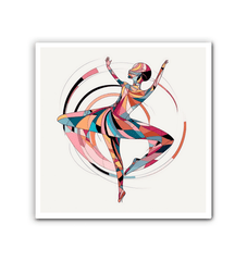 Mystical Feminine Dance Form Wrapped Canvas - Beyond T-shirts