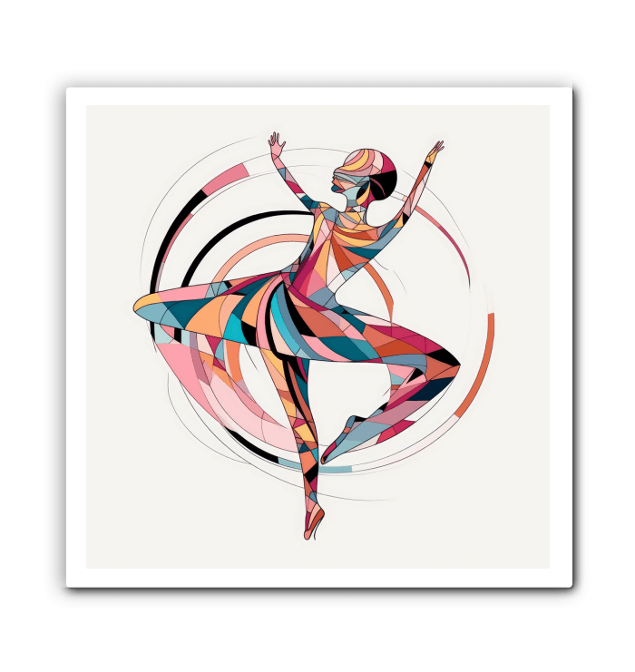 Mystical Feminine Dance Form Wrapped Canvas - Beyond T-shirts