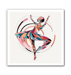 Mystical Feminine Dance Form Wrapped Canvas - Beyond T-shirts