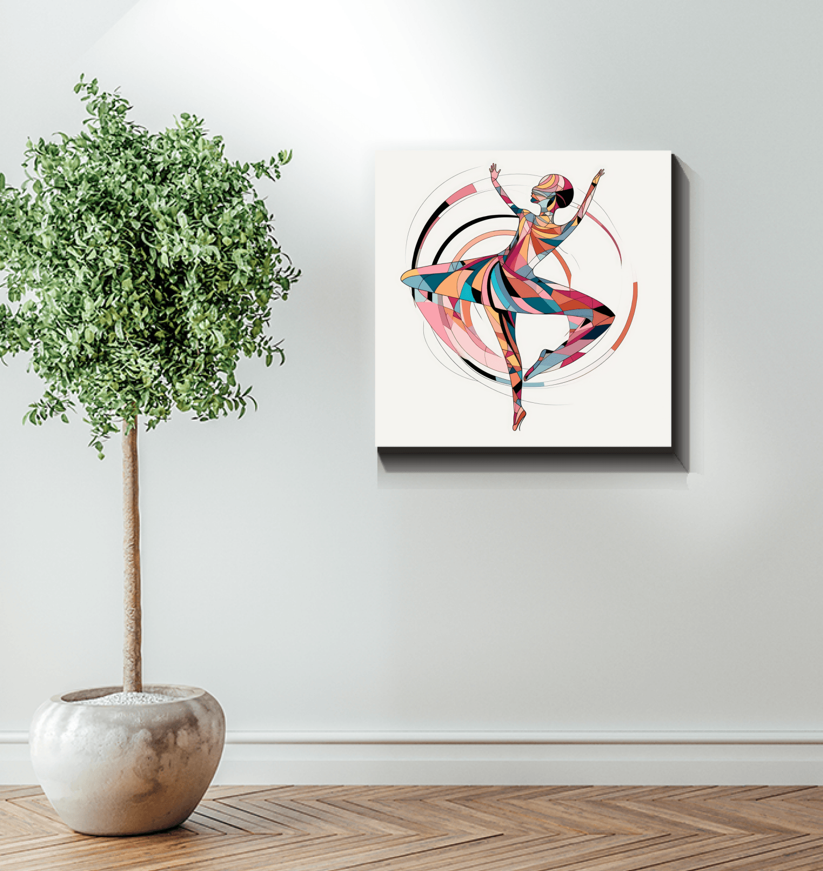 Mystical Feminine Dance Form Wrapped Canvas - Beyond T-shirts