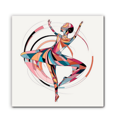 Mystical Feminine Dance Form Wrapped Canvas - Beyond T-shirts