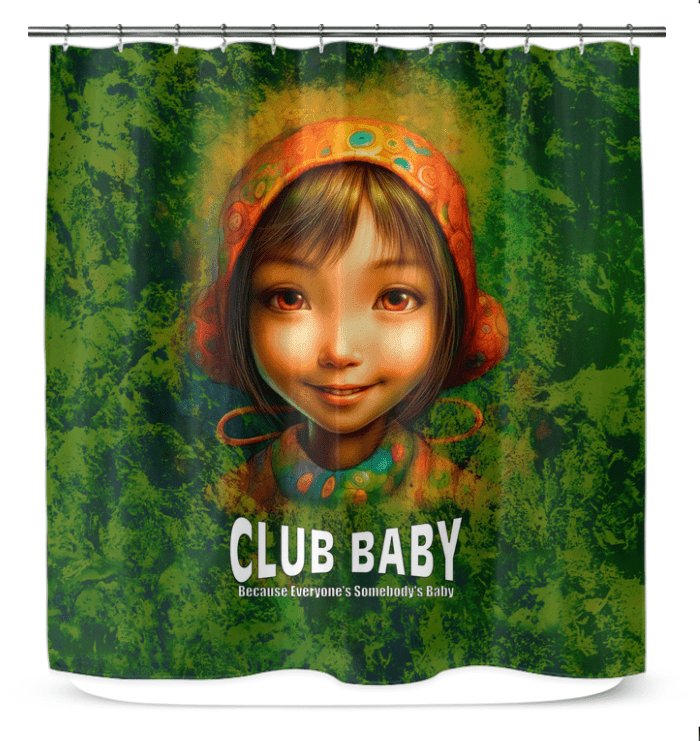 Enchanting shower curtain with mystical patterns to elevate bathroom decor.