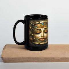 Mystical Melodies Black Glossy Mug - Beyond T-shirts