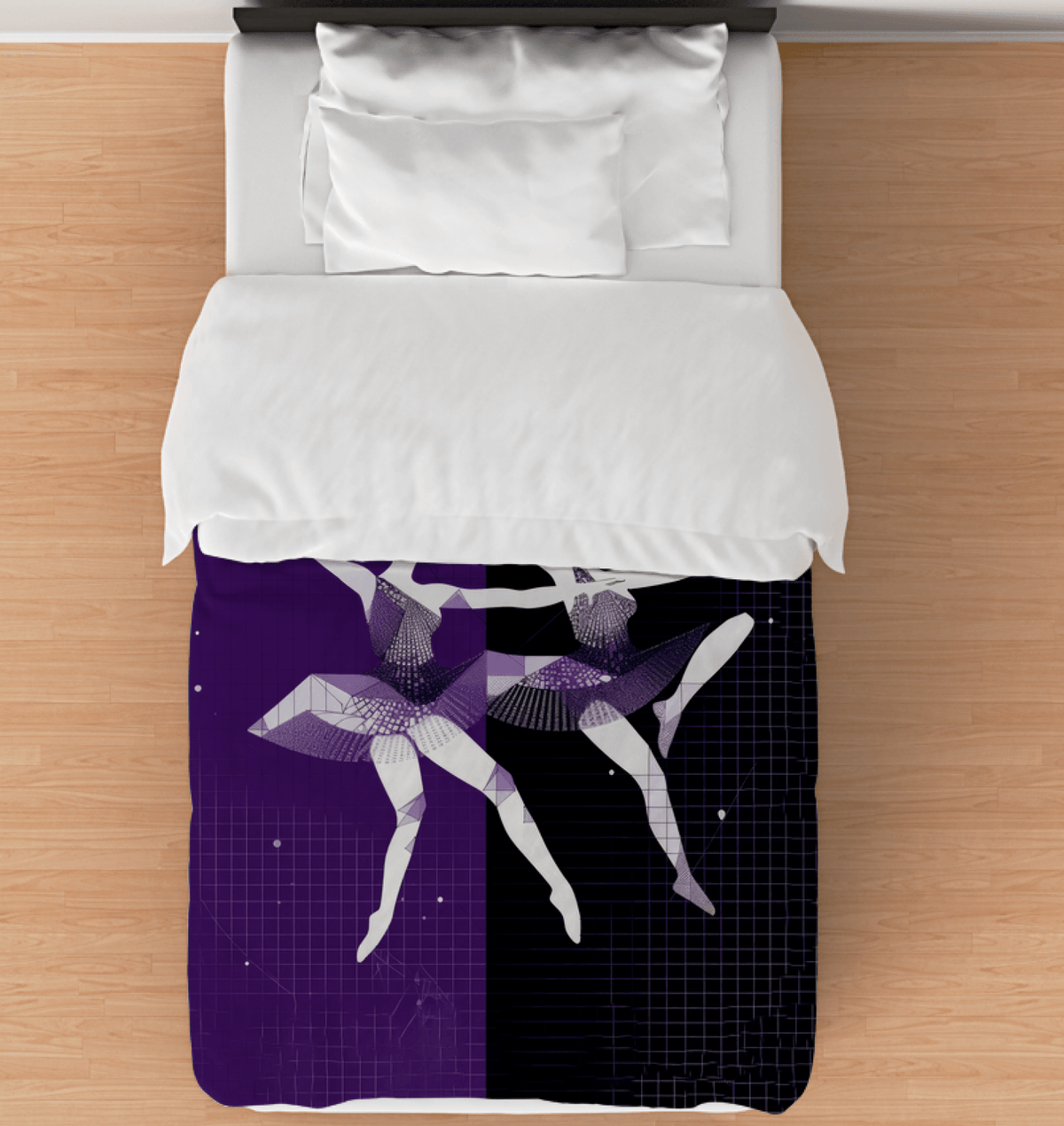 Mystical Women's Dance Motion duvet cover with artistic design