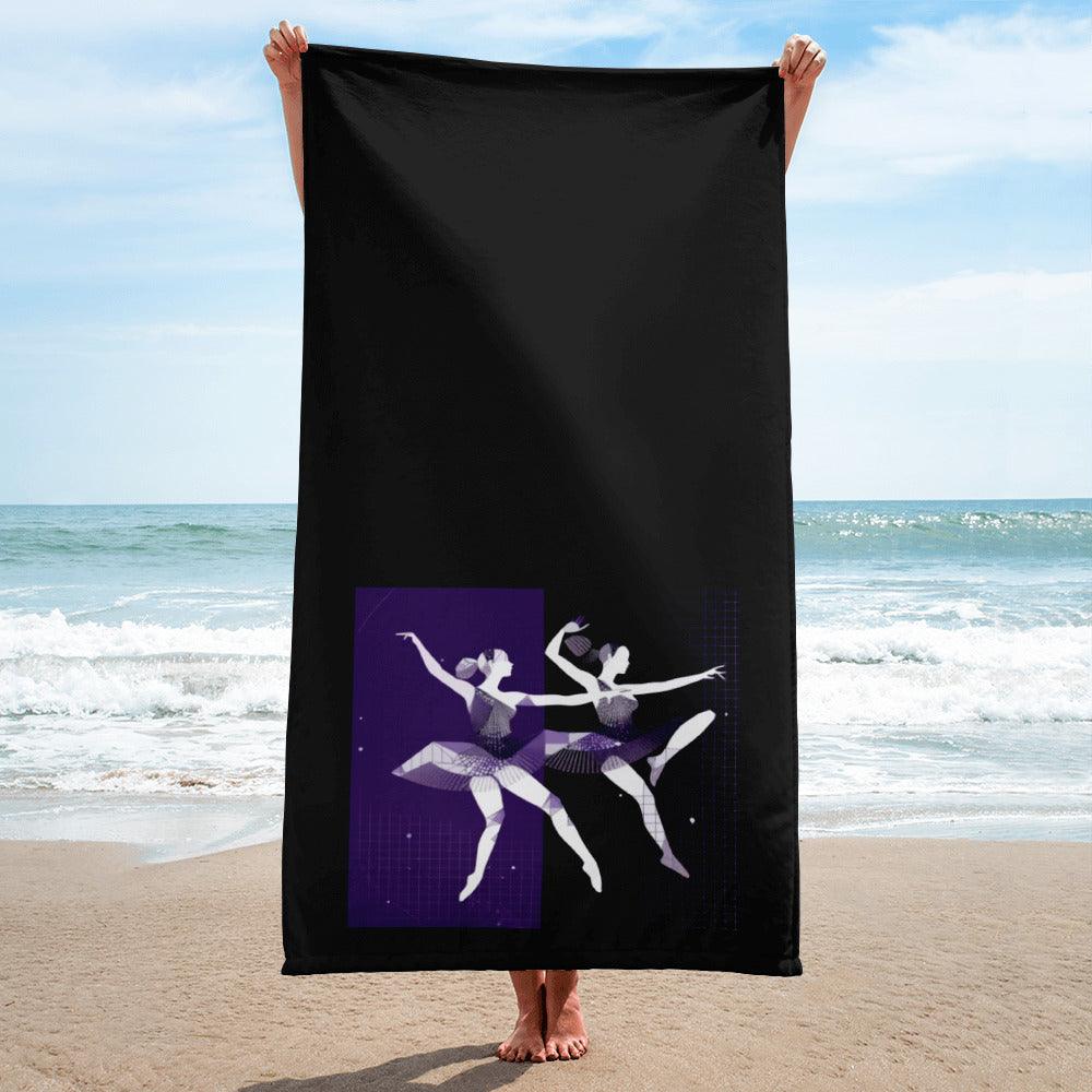 Mystical Women's Towel with Dance-Inspired Design