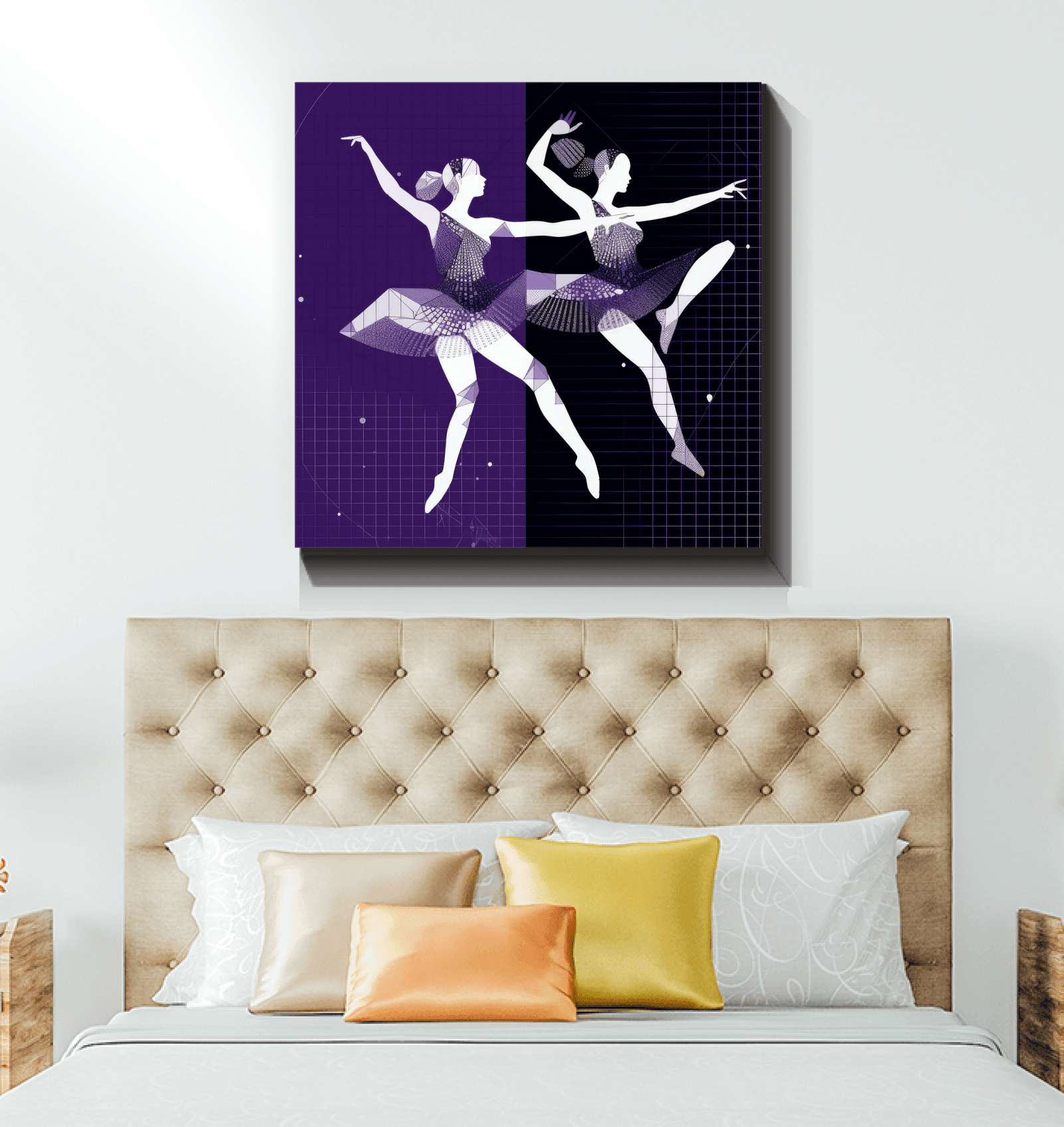 Mystical Women s Dance Motion Wrapped Canvas - Beyond T-shirts