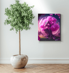 Colorful House Canvas Painting - Premium Wall Decor