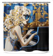 Notes Express Pure Emotion Shower Curtain - Beyond T-shirts