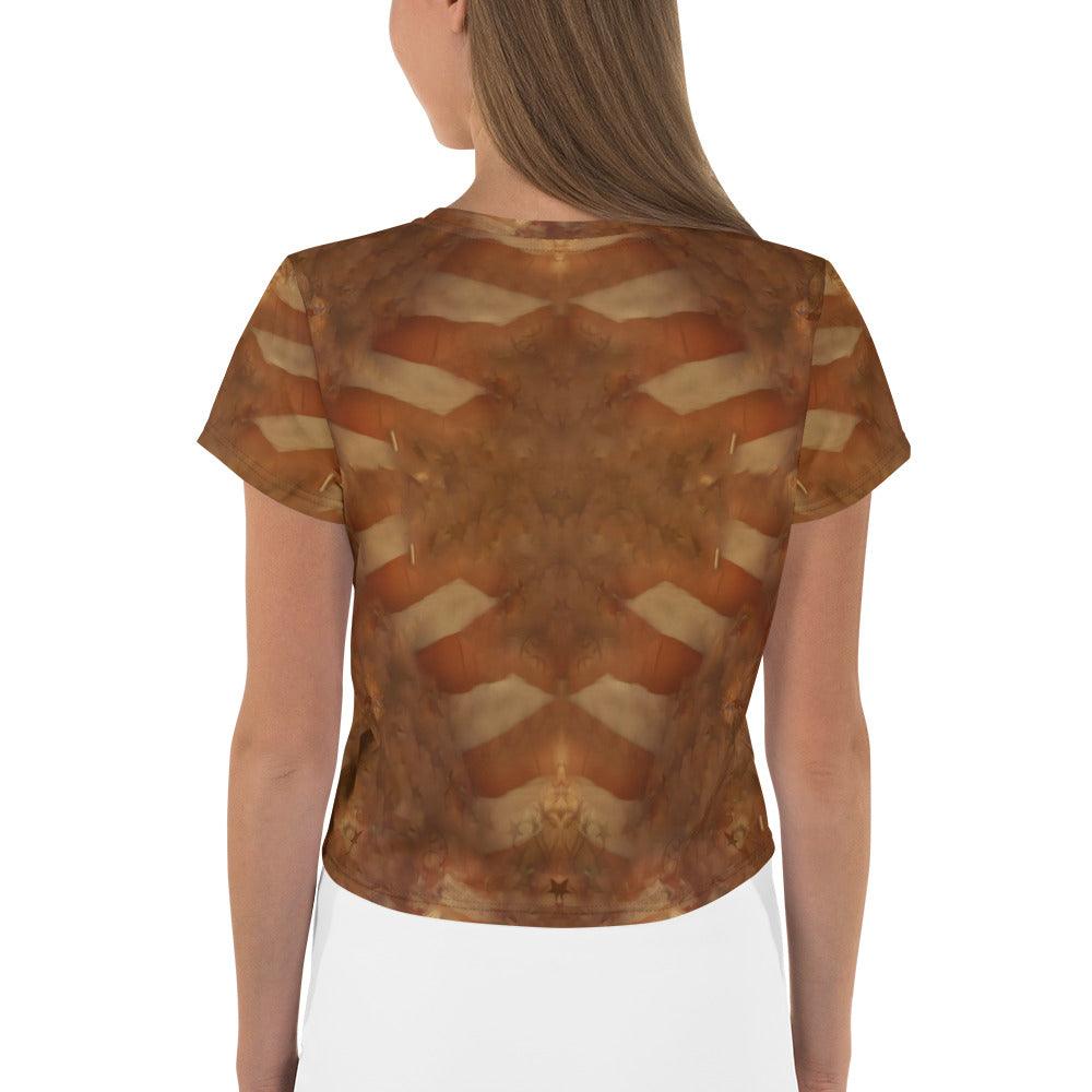 Oceanic Odyssey All-Over Print Crop Tee - Beyond T-shirts