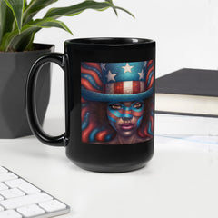 Old Glory's Glory Black Glossy Mug - Beyond T-shirts