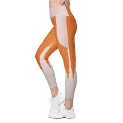 Active wear - Orange Nova Crossover Leggings lifestyle shot