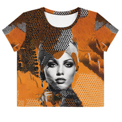 Painted Palates All-Over Print Crop Tee - Beyond T-shirts