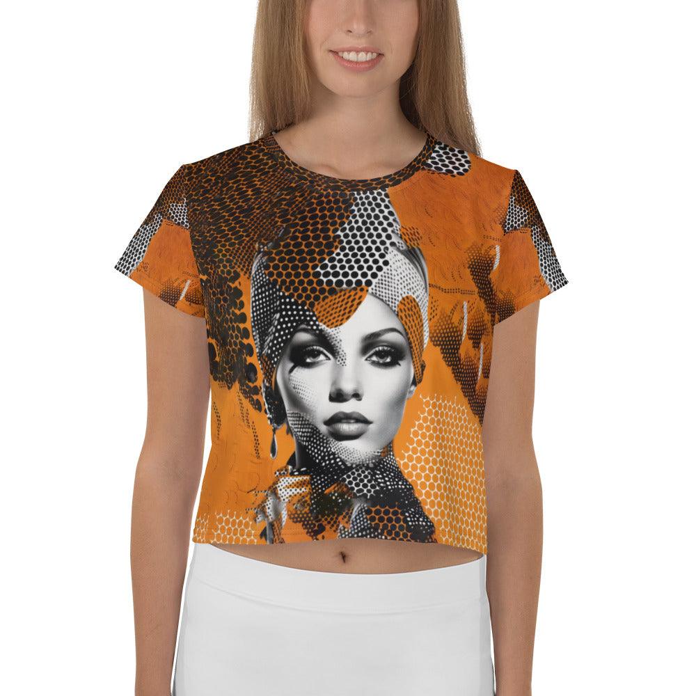 Painted Palates All-Over Print Crop Tee - Beyond T-shirts