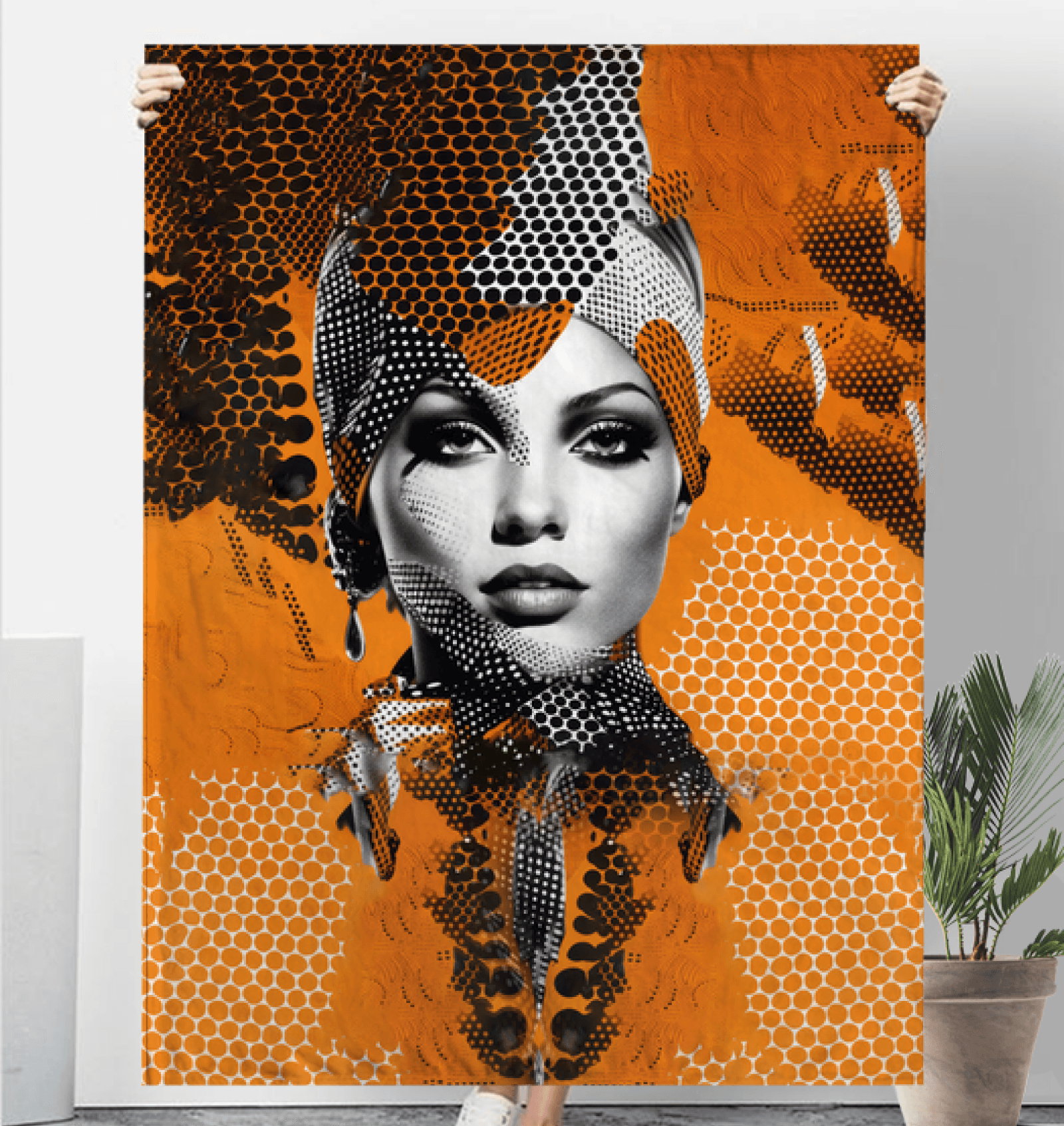 Painted Palates Sherpa Blanket - Beyond T-shirts