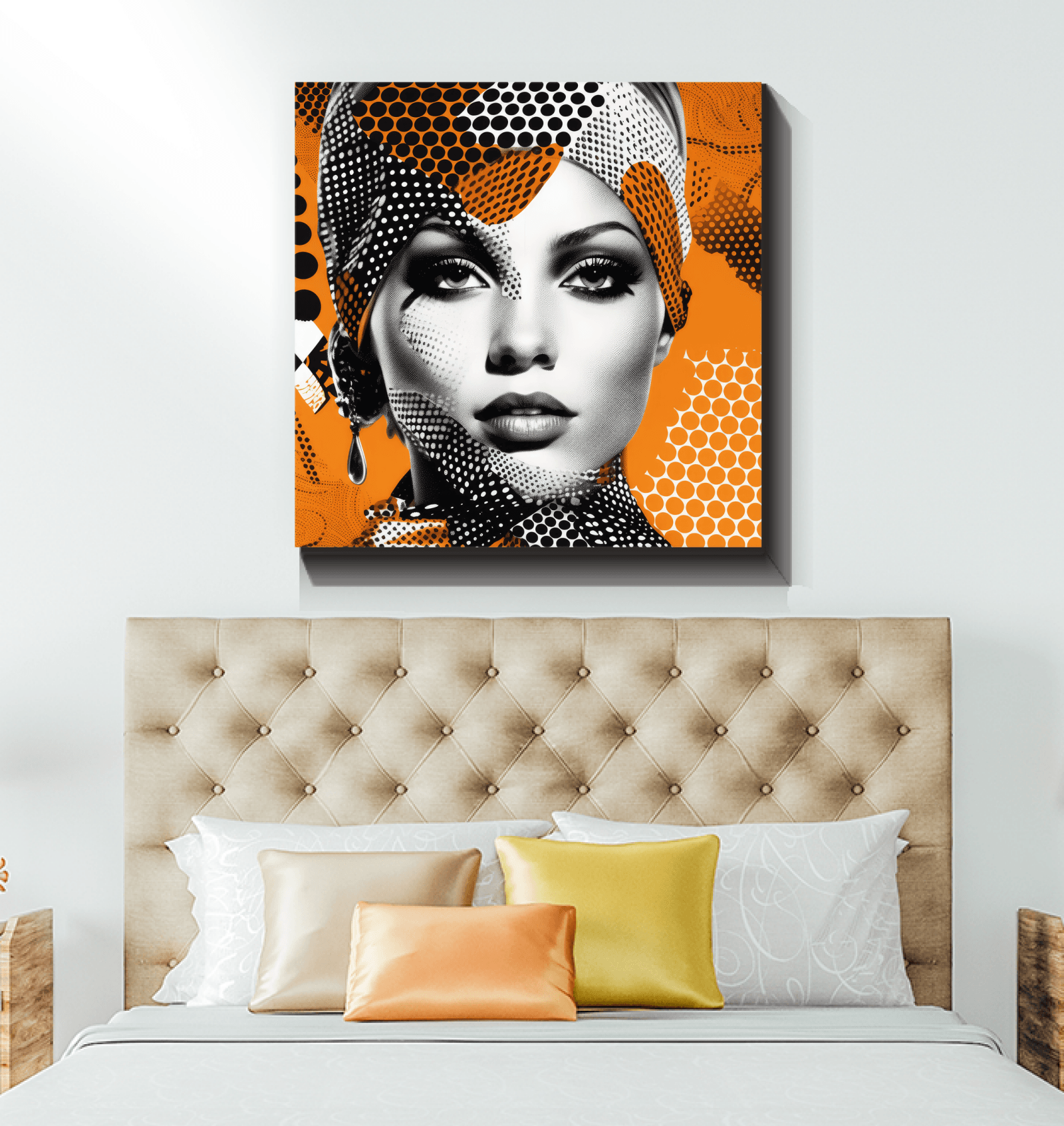 Wall art Painted Palates wrapped canvas
