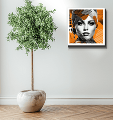 Painted Palates wrapped canvas on display