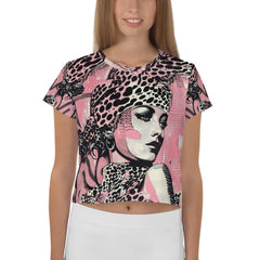 Painted Passions All-Over Print Crop Tee - Beyond T-shirts