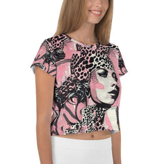 Painted Passions All-Over Print Crop Tee - Beyond T-shirts