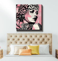 Side view of Painted Passions canvas showing wrap depth
