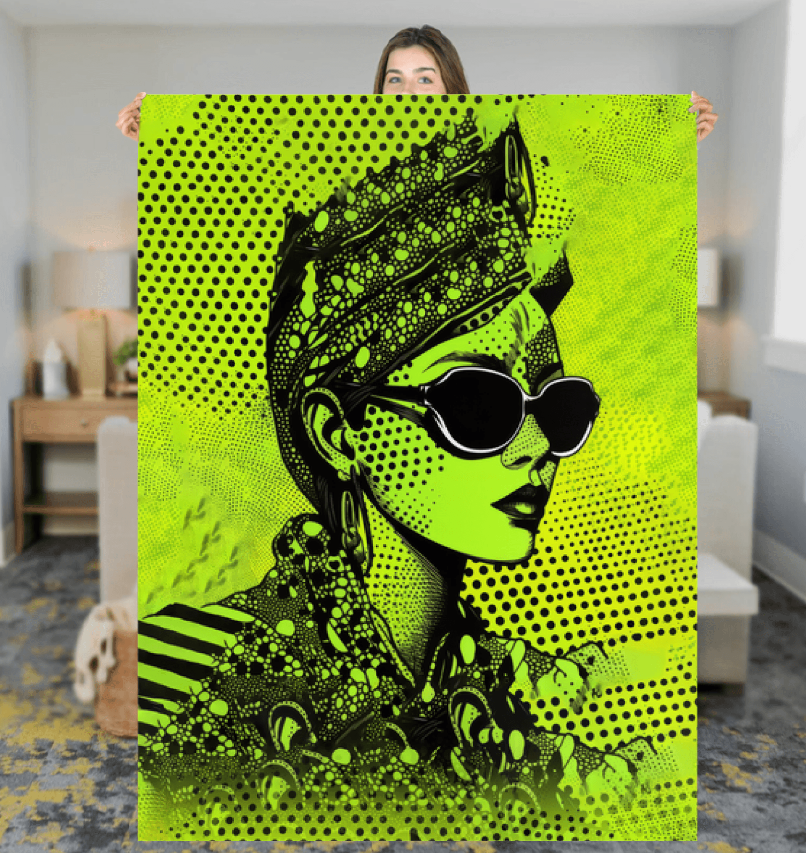 Painted Perfection Sherpa Blanket - Beyond T-shirts