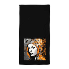 Painted Permanence Towel - White Cotton Towel