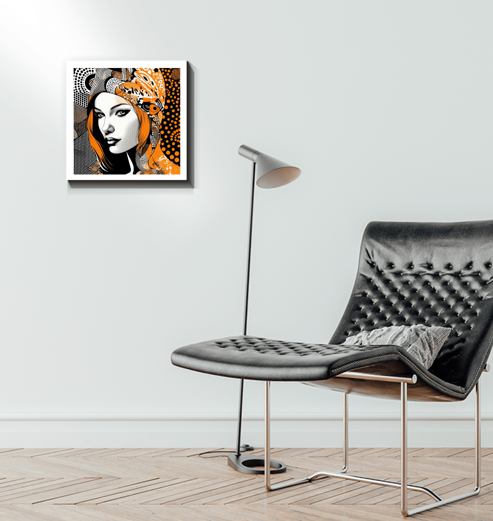 Wall art Painted Permanence Wrapped Canvas displayed