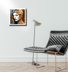 Wall art Painted Permanence Wrapped Canvas displayed