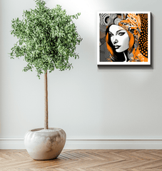 Elegant wrapped canvas artwork Painted Permanence