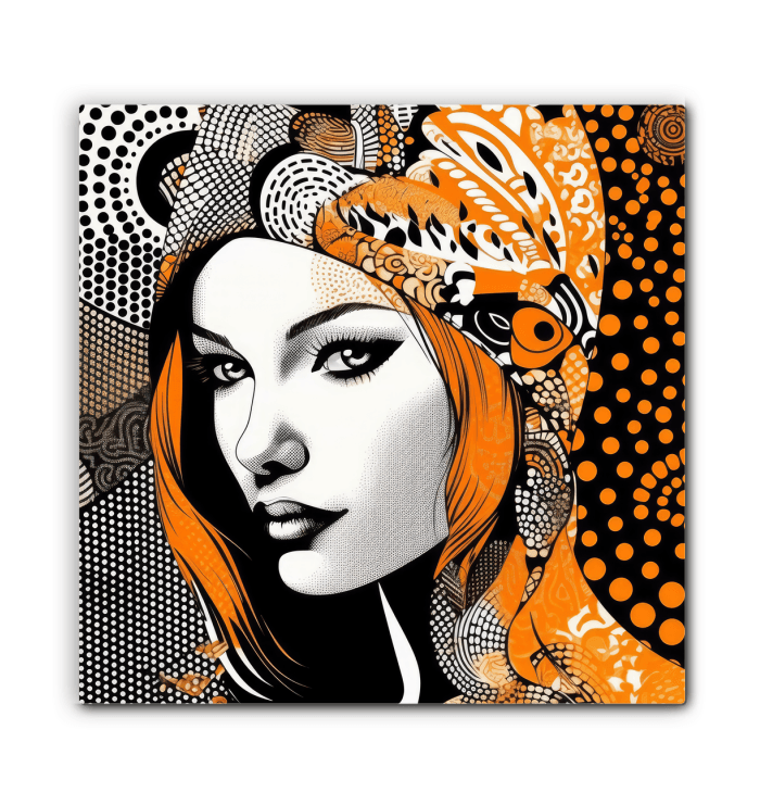 Modern Painted Permanence art piece for interiors