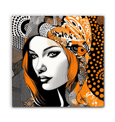 Modern Painted Permanence art piece for interiors